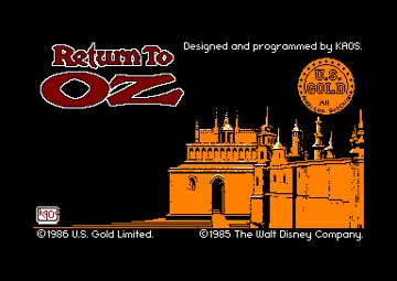 Return To Oz (UK) (1986) screen shot title
